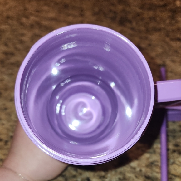 Lavender Insulated Tumbler with Handle - Picture 4 of 4